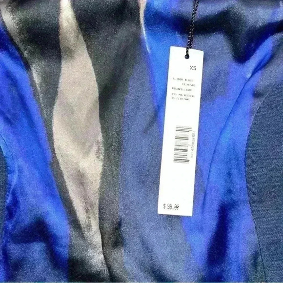 Tahari Fitted Peplum Blouse, XS - Picture 5 of 6